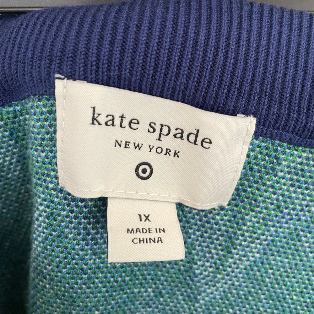 kate spade Navy Floral Midi Skirt